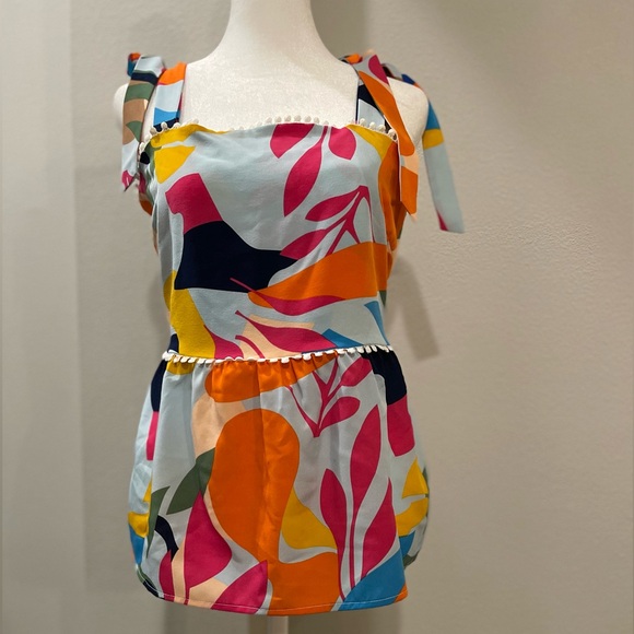 Colorful Abstract Women's Top - Picture 8 of 8